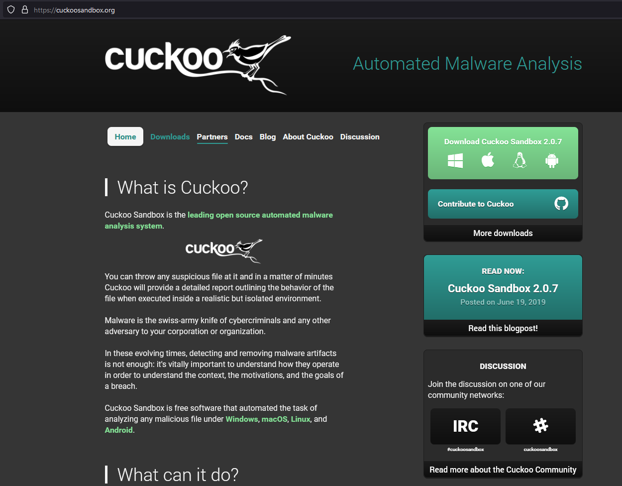 Cuckoo Homepage